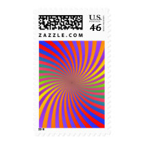 Psychedelic Color Spiral: postage by spiritswitchboard Psychedelic Color Spiral: postage