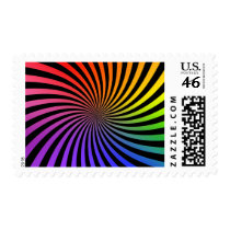 Psychedelic Color Spiral: postage by spiritswitchboard Psychedelic Color Spiral: postage
