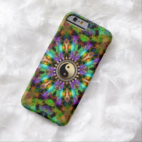 Psychedelic Colours Gold YinYang iPhone 6 Case