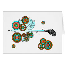 Psychedelic Derringer Vector Cards