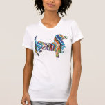 Psychedelic Doxie Dachshund Tees