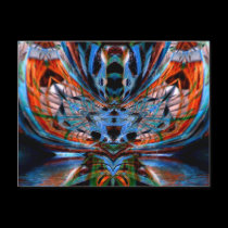Psychedelic DragonFly Postcard postcards