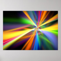 Psychedelic Firework Poster