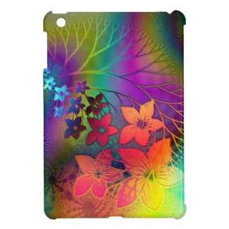 Psychedelic Floral iPad Mini Cover