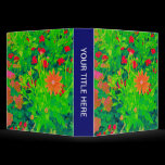 Psychedelic Flower Bed binders