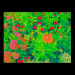 Psychedelic Flower Bed posters