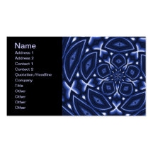 Psychedelic Flower(Blue) Business Cards