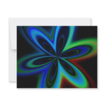 Psychedelic Flower Personalized Invites