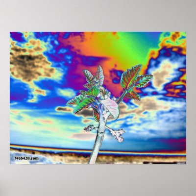 psychedelic flower print by Web420