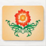 Psychedelic Flower: Vector Drawing: Mousepad
