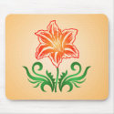 Psychedelic Flower: Vector Drawing: Mousepad