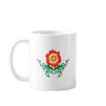 Psychedelic Flower: Vector Drawing: mugs by spiritswitchboard Psychedelic Flower: Vector Drawing: mugs