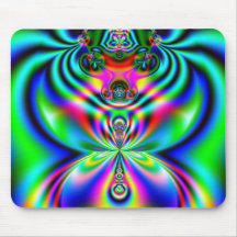 Psychedelic Flutterby Mouse Pads