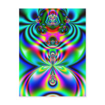 Psychedelic Flutterby postcards