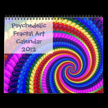 Psychedelic Fractal Art Calendar 2012
