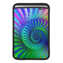 Psychedelic Fractal Blue Pattern MacBook Air Sleeve