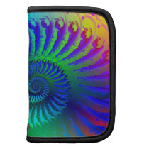 Psychedelic Fractal Blue Pattern Organizers