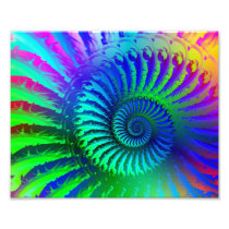Psychedelic Fractal Blue Pattern