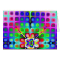Psychedelic Fractal Greeting Card cards