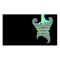 Psychedelic fractal guitar business cards
