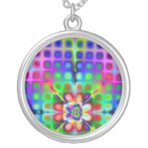 Psychedelic Fractal Necklace necklaces