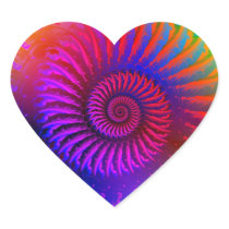 Psychedelic Fractal Pink Red & Purple Sticker