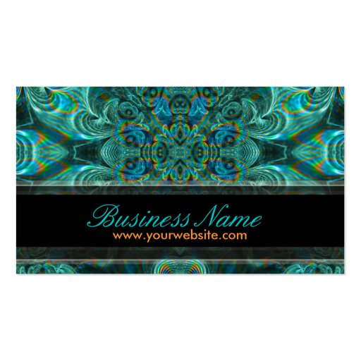 Psychedelic Fractal Spirit w/ Logo Business Cards (back side)