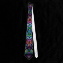 Psychedelic Fractal Templia Tie by webgrrl Psychedelic Fractal Templia Tie