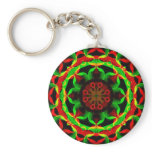 Psychedelic Fruit Slice Keychain