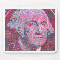 Psychedelic Geo. Washington mousepads