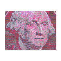 Psychedelic Geo. Washington postcards