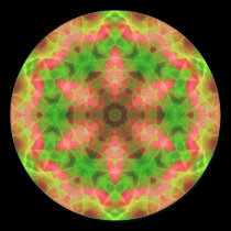 Psychedelic Geometric Fluro Weave Sticker stickers