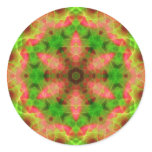 Psychedelic Geometric Fluro Weave Sticker