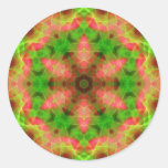 Psychedelic Geometric Fluro Weave Sticker