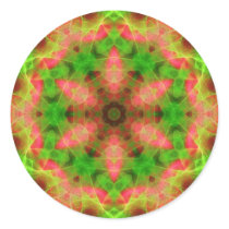 Psychedelic Geometric Fluro Weave Sticker