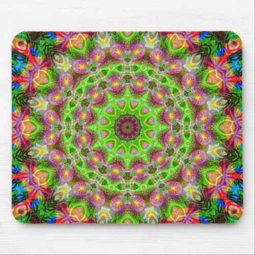 Psychedelic Geometric Mandala Ball Mousepad mousepad