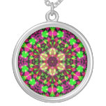 Psychedelic Geometric Mandala Necklace