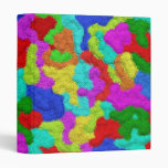 Psychedelic Glitter Pattern Binder