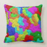 Psychedelic Glitter Pattern Pillow
