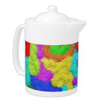 Psychedelic Glitter Pattern Teapot