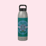 Psychedelic Green water bottles