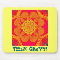 Psychedelic Groovy 5 mousepads by Regella Psychedelic Groovy 5 mousepads