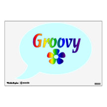 Psychedelic Groovy Flower Wall Skins
