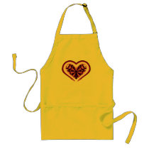 Psychedelic Heart aprons