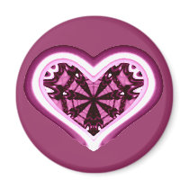 Psychedelic Heart magnets