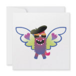 psychedelic hippie angel monster personalized invite