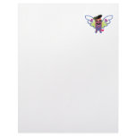 psychedelic hippie angel monster custom letterhead