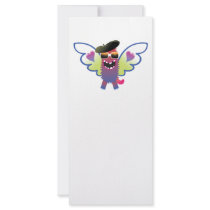 psychedelic hippie angel monster custom rack cards