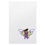 psychedelic hippie angel monster stationery paper