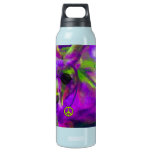 Psychedelic Hippie Peace Loving Kangaroo, Dude! Insulated Water Bottle